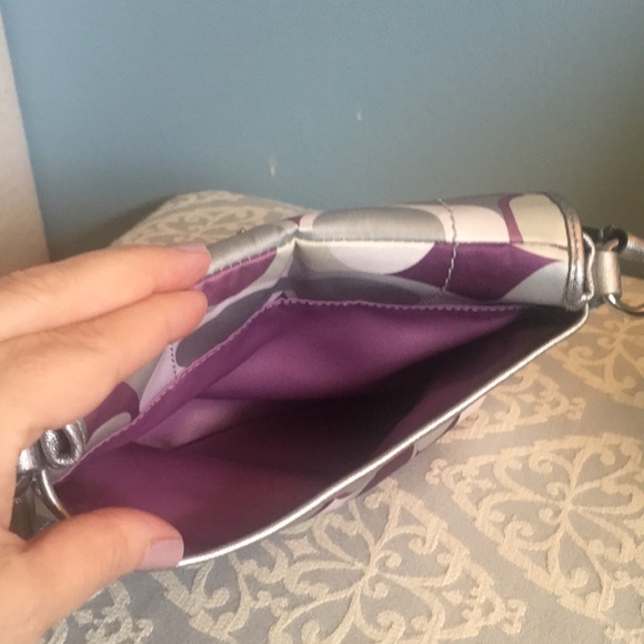 Coach bag purple and grey - Picture 4 of 6